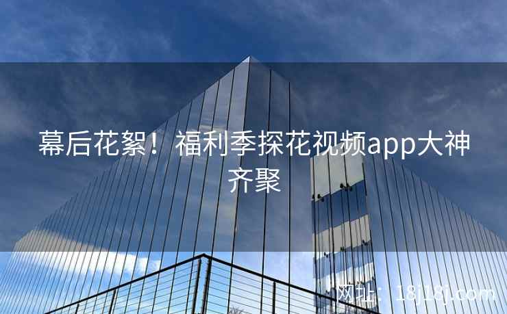 幕后花絮！福利季探花视频app大神齐聚