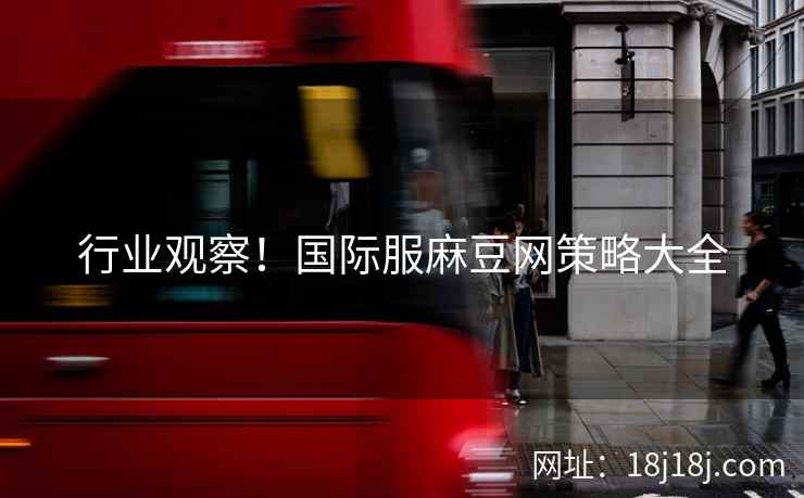 行业观察！国际服麻豆网策略大全